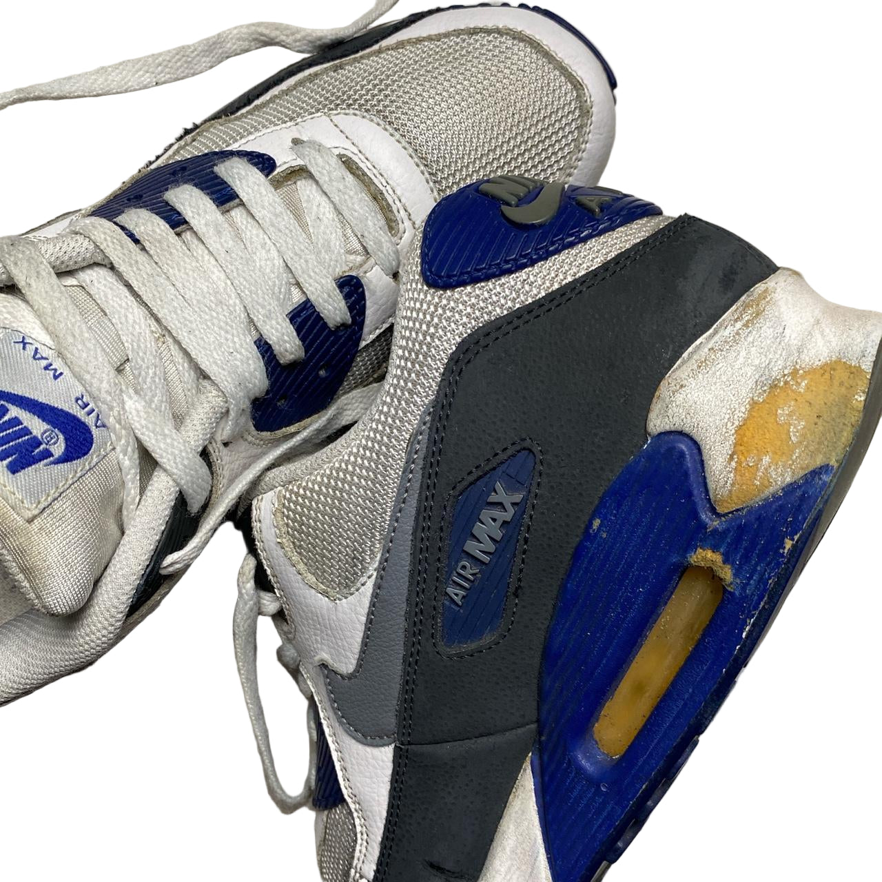 Nike Air Max 90 White Navy and Grey Vintage 2013 (UK 9)