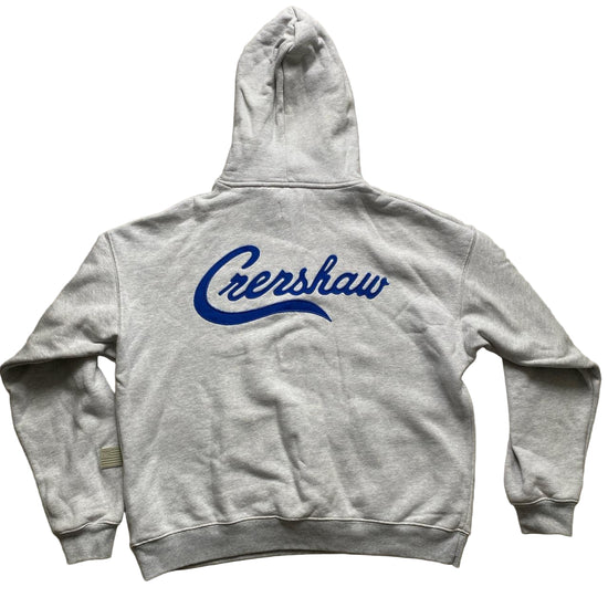 Crenshaw Fear Of God Essentials Nipsey Hussle Grey and Blue Hoodie (S)