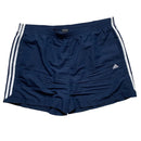 Adidas Performance Essentials Navy and White Strip Shorts (2XL)