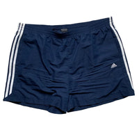 Adidas Performance Essentials Navy and White Strip Shorts (2XL)