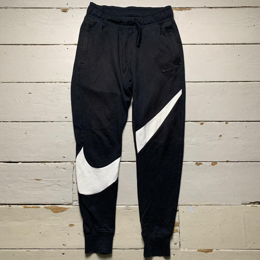 Nike Big Swoosh Black and White Joggers