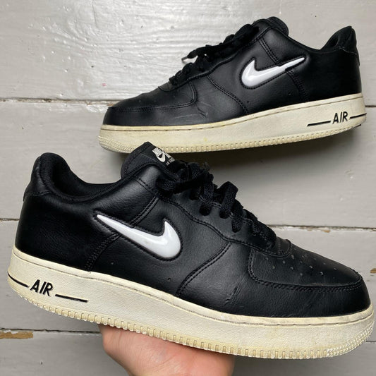 Nike Air Force 1 Black and White Jewel