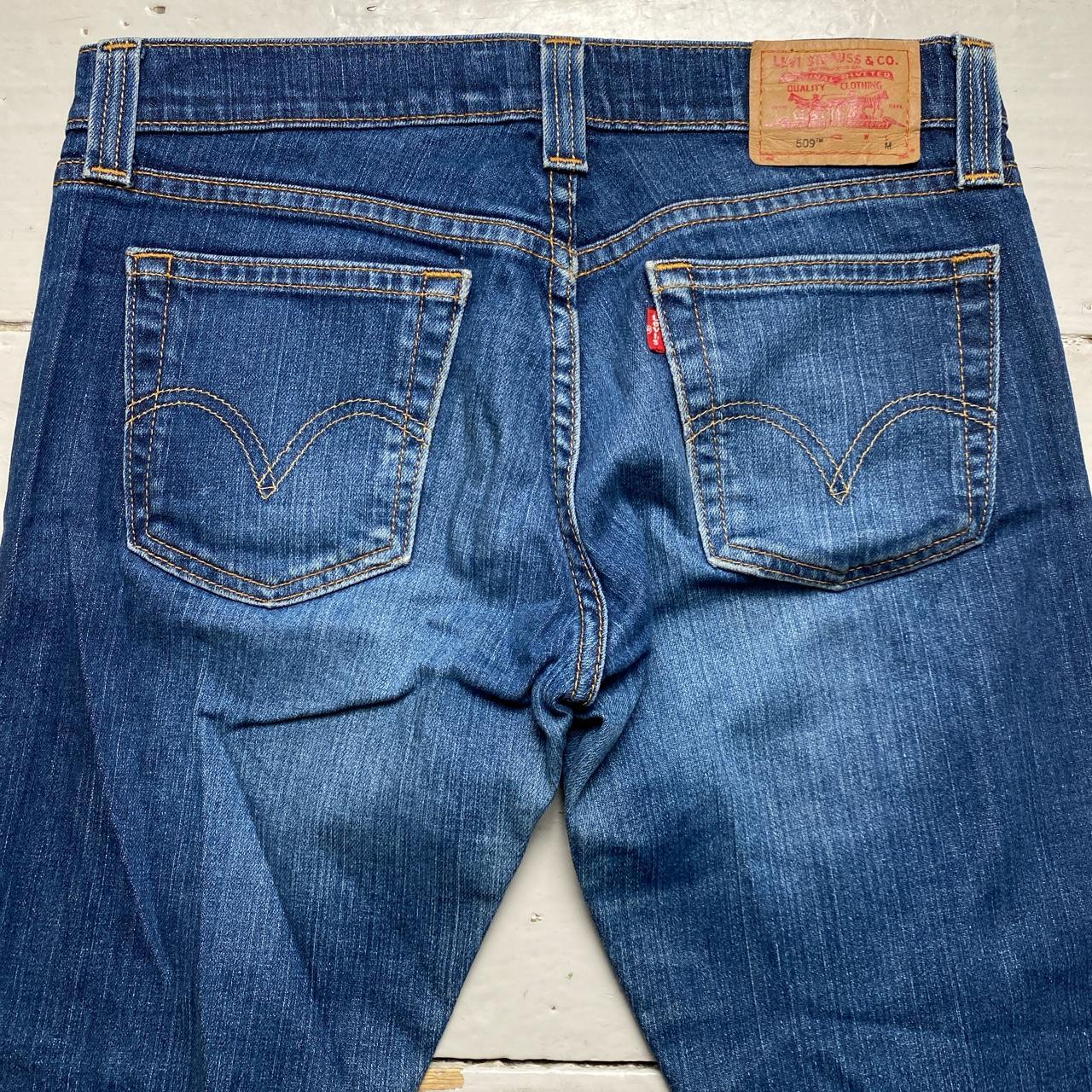 Levis 509 Low Slouch Stretch Navy Jeans