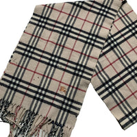 Burberry London 100% Lambwool Vintage Nova Check Scarf