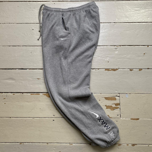 Nike Air Max Baggy Joggers Grey and White Swoosh