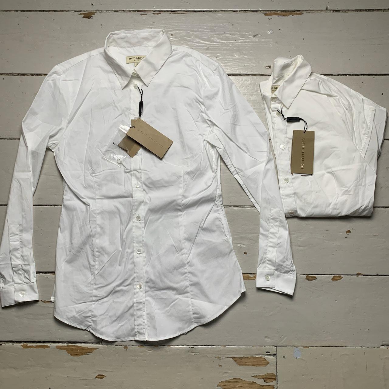 Burberry London White Womens Slim Fit Shirt