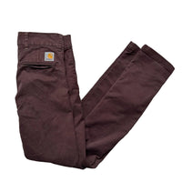Carharrt Sid Pant Slim Burgundy Trousers (28W)