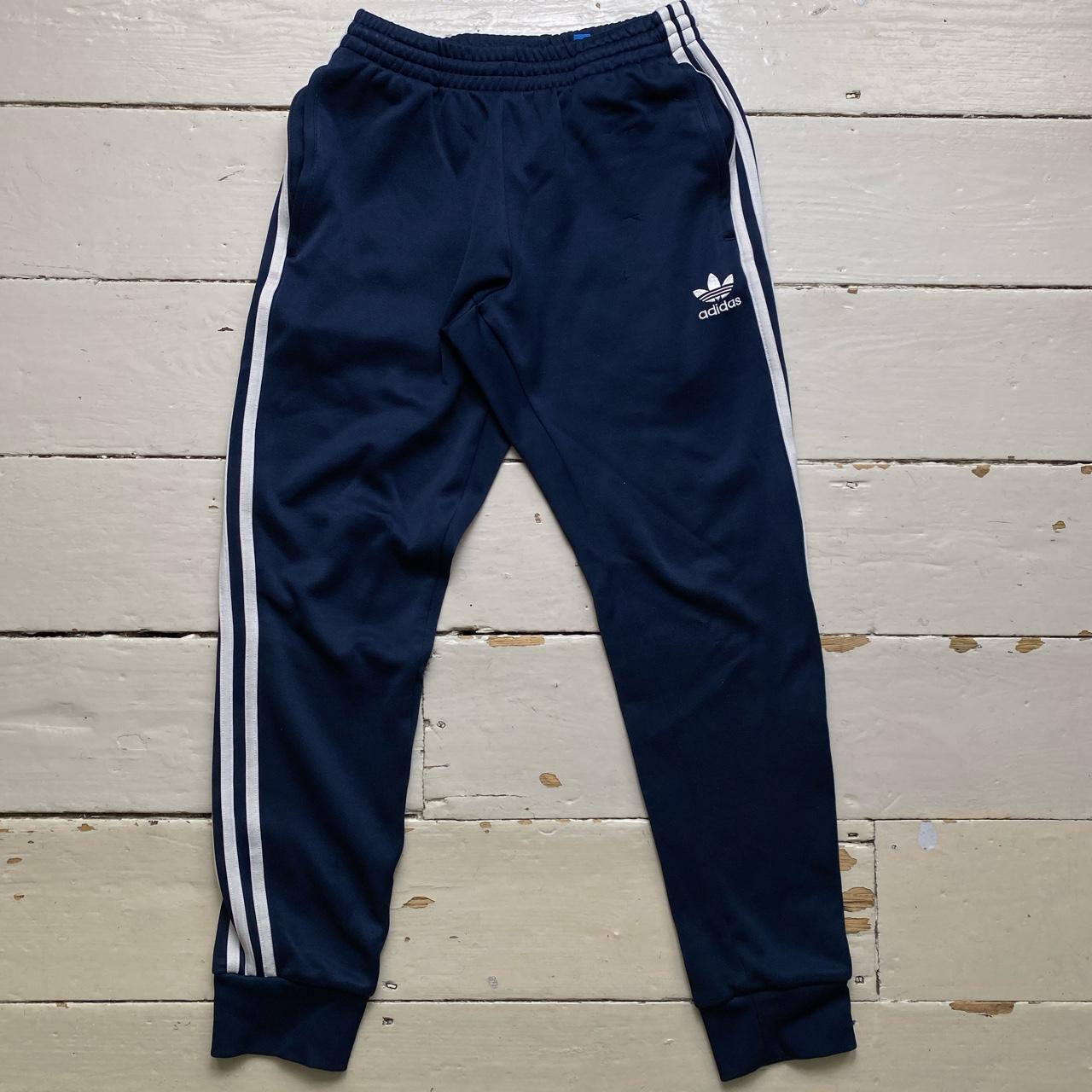 Adidas SST Navy and White 3 Stripe Full Tracksuit