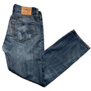 Levis 501 Stonewashed Navy Jeans (34W)