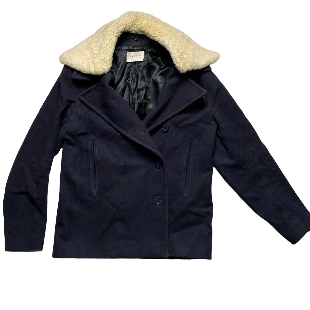 Sandro Thick Wool Coat (M)