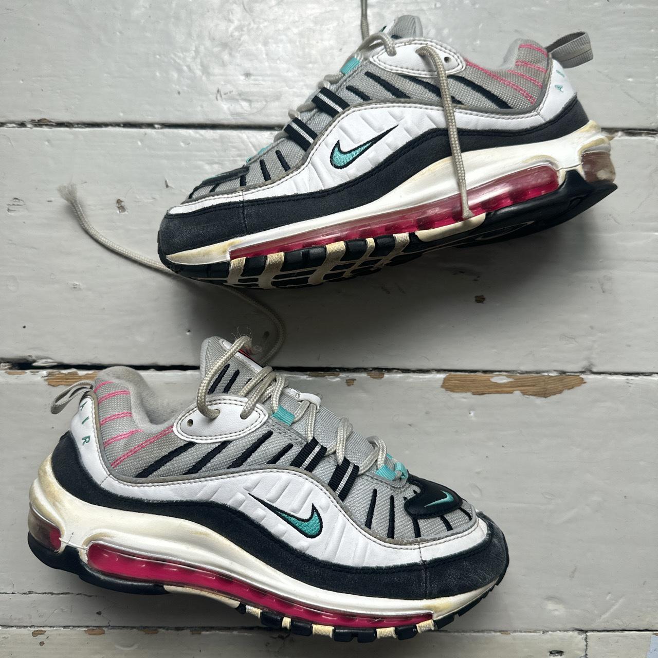Nike Air Max 98 White Blue and Pink