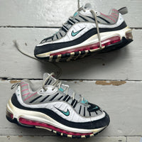 Nike Air Max 98 White Blue and Pink
