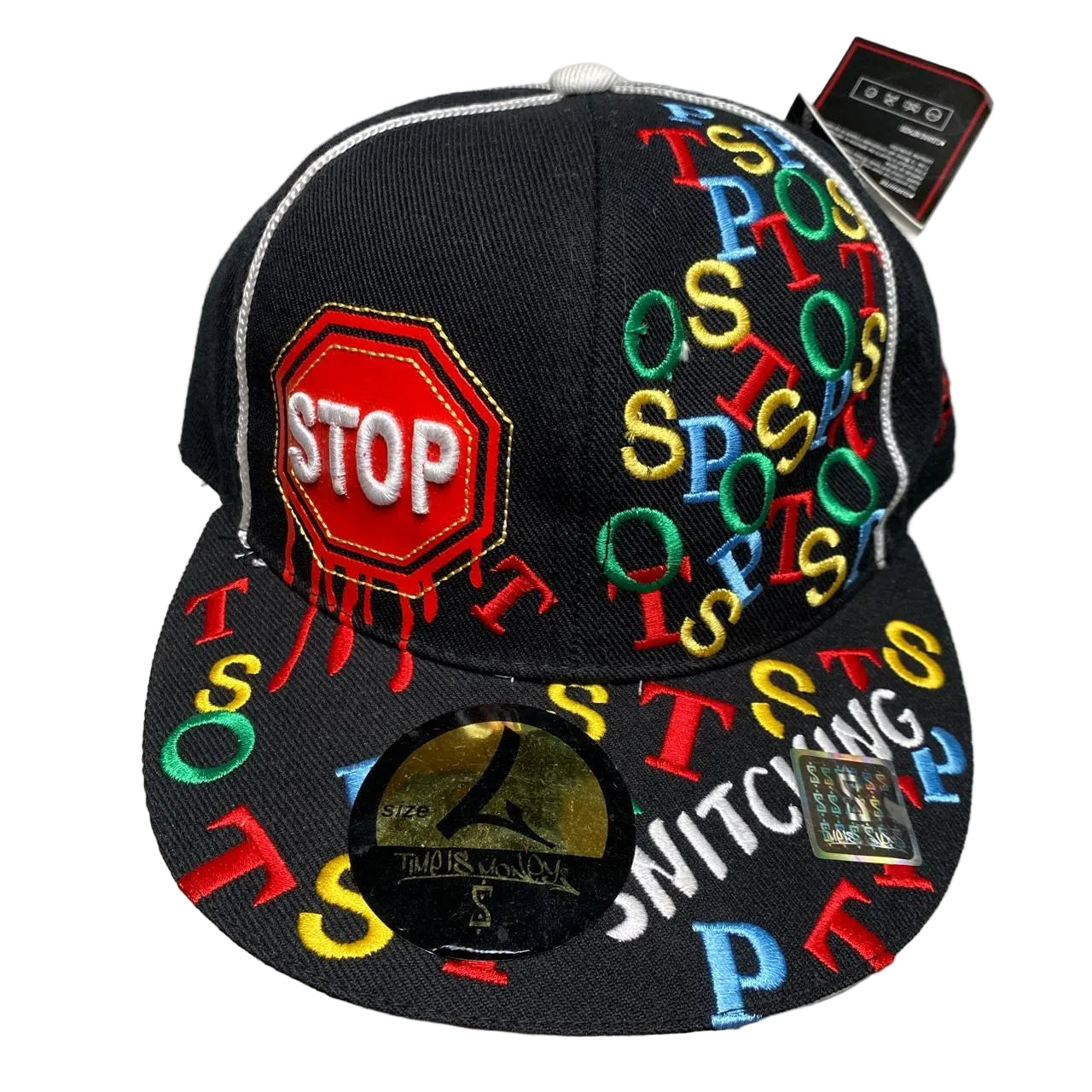 Time is Money Stop Snitching Fitted Vintage Cap