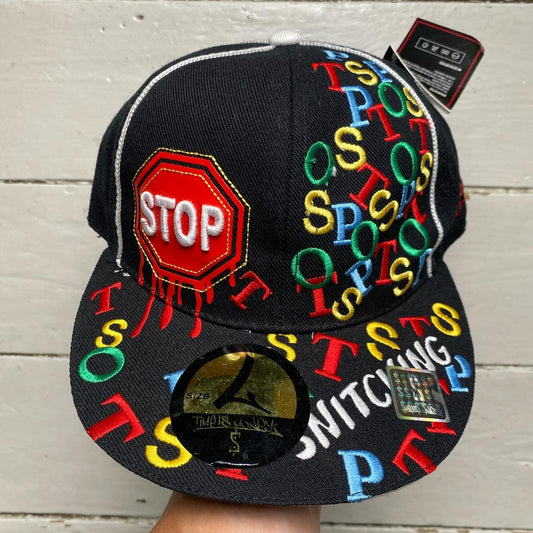 Time is Money Stop Snitching Fitted Vintage Cap