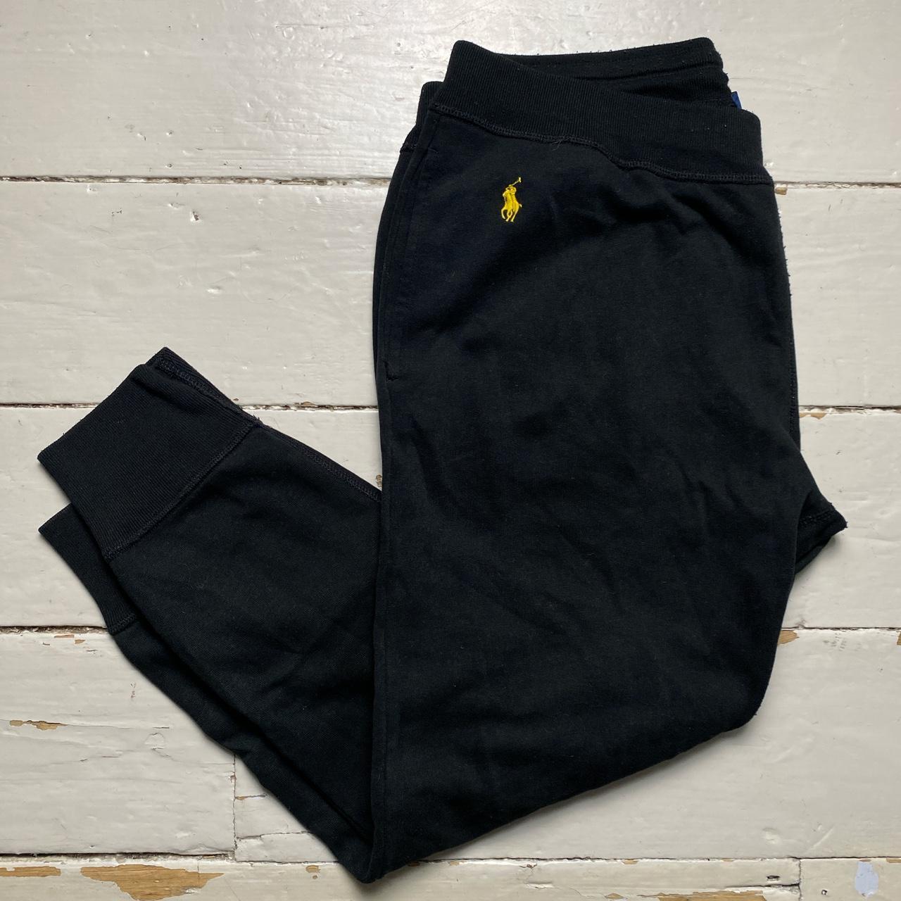 Polo Ralph Lauren Black and Yellow Pony Joggers