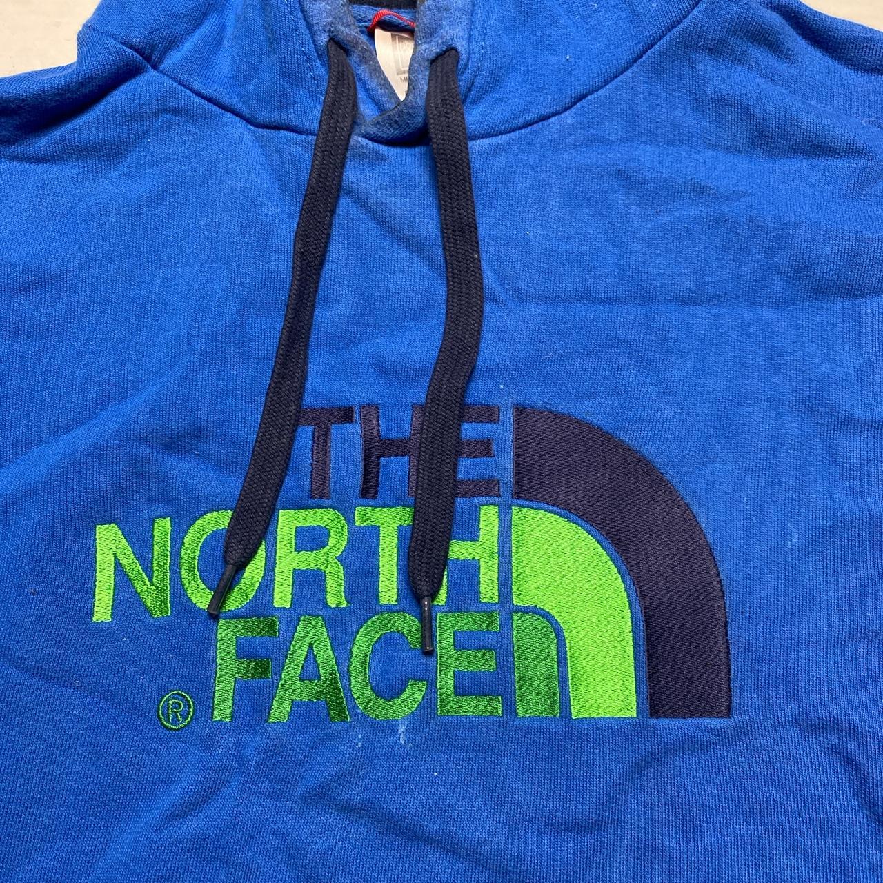 The North Face Blue and Green Hoodie