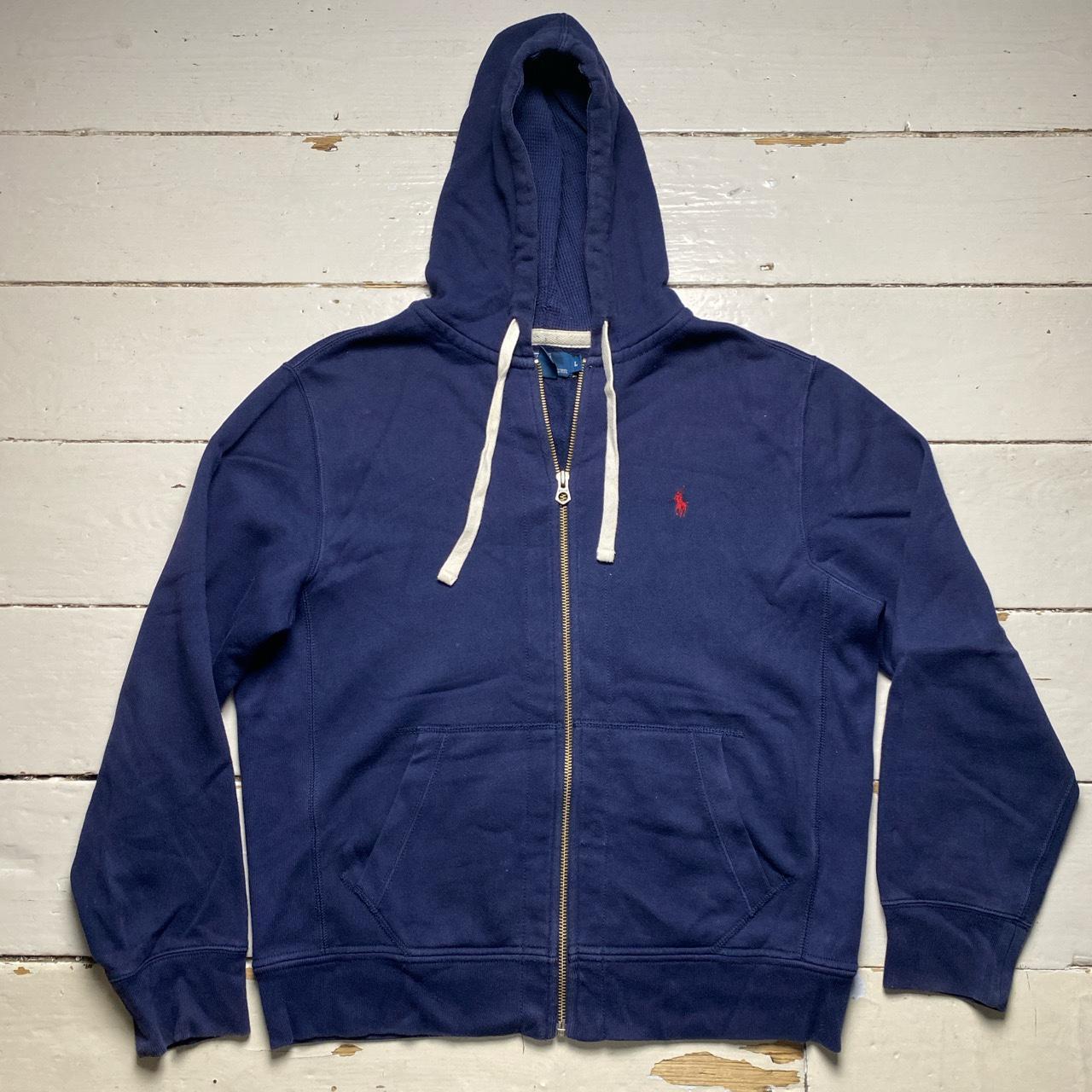 Ralph Lauren Polo Navy and Red Pony Hoodie