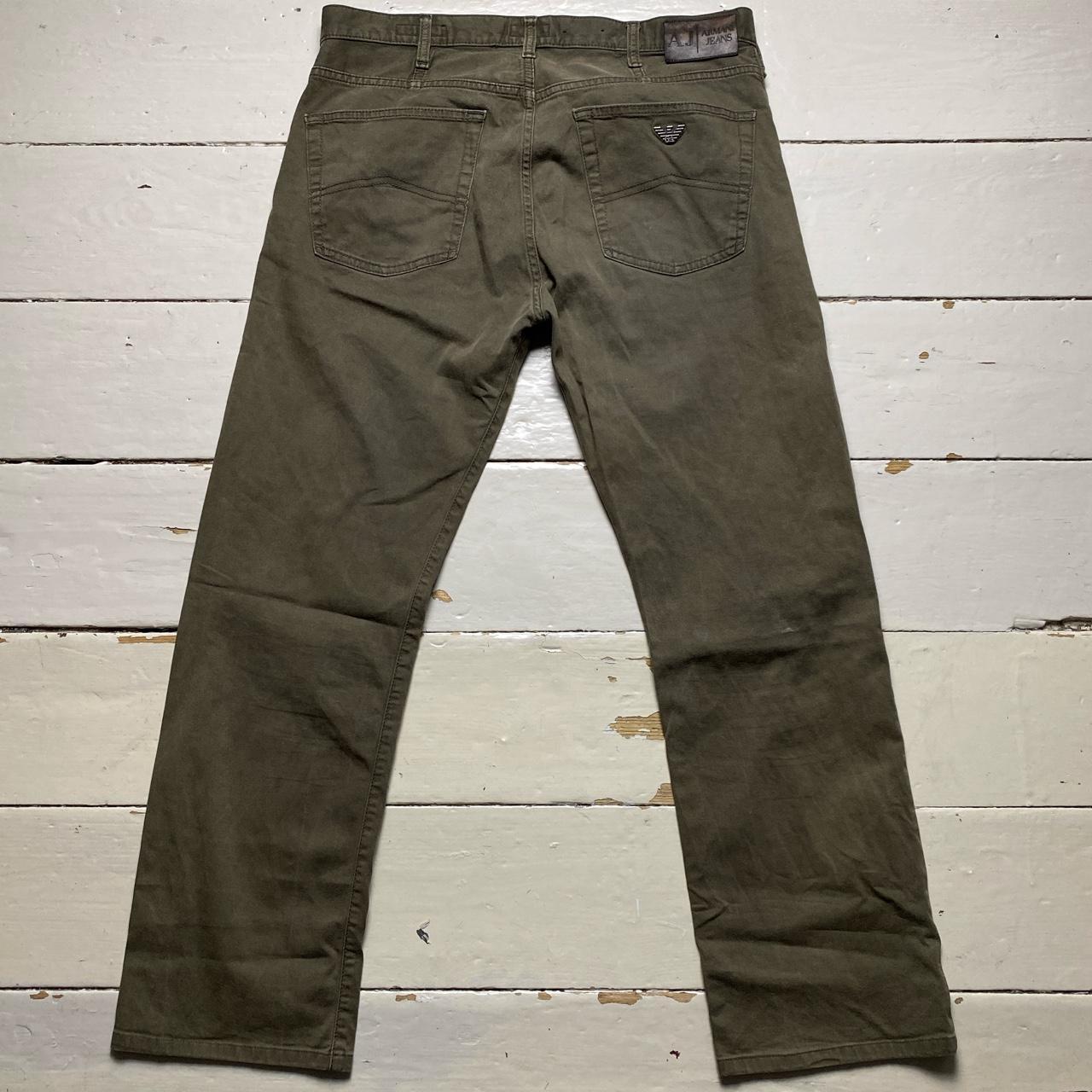 Armani J21 Khaki Green Jeans