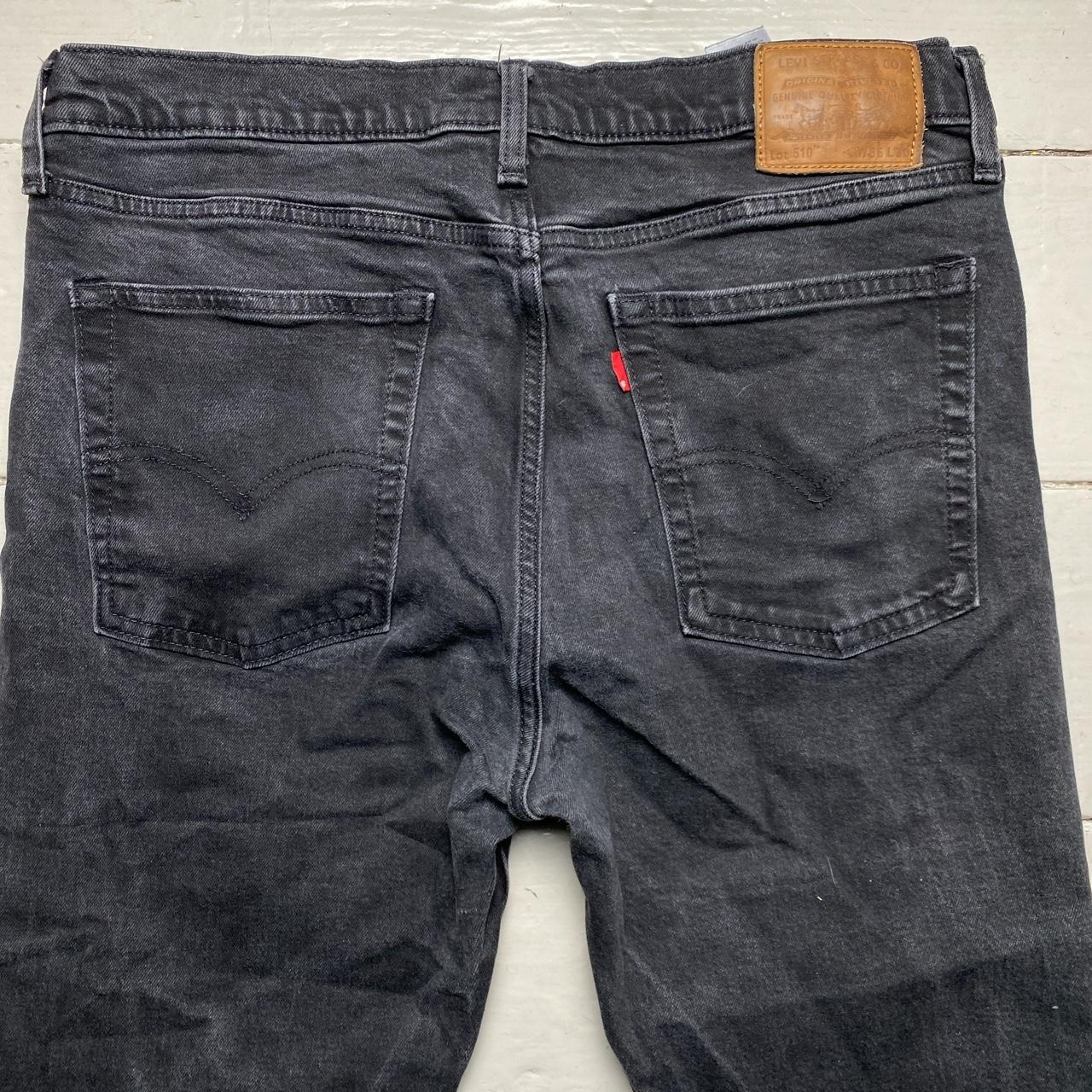 Levis 510 Charcoal Dark Grey Black Jeans