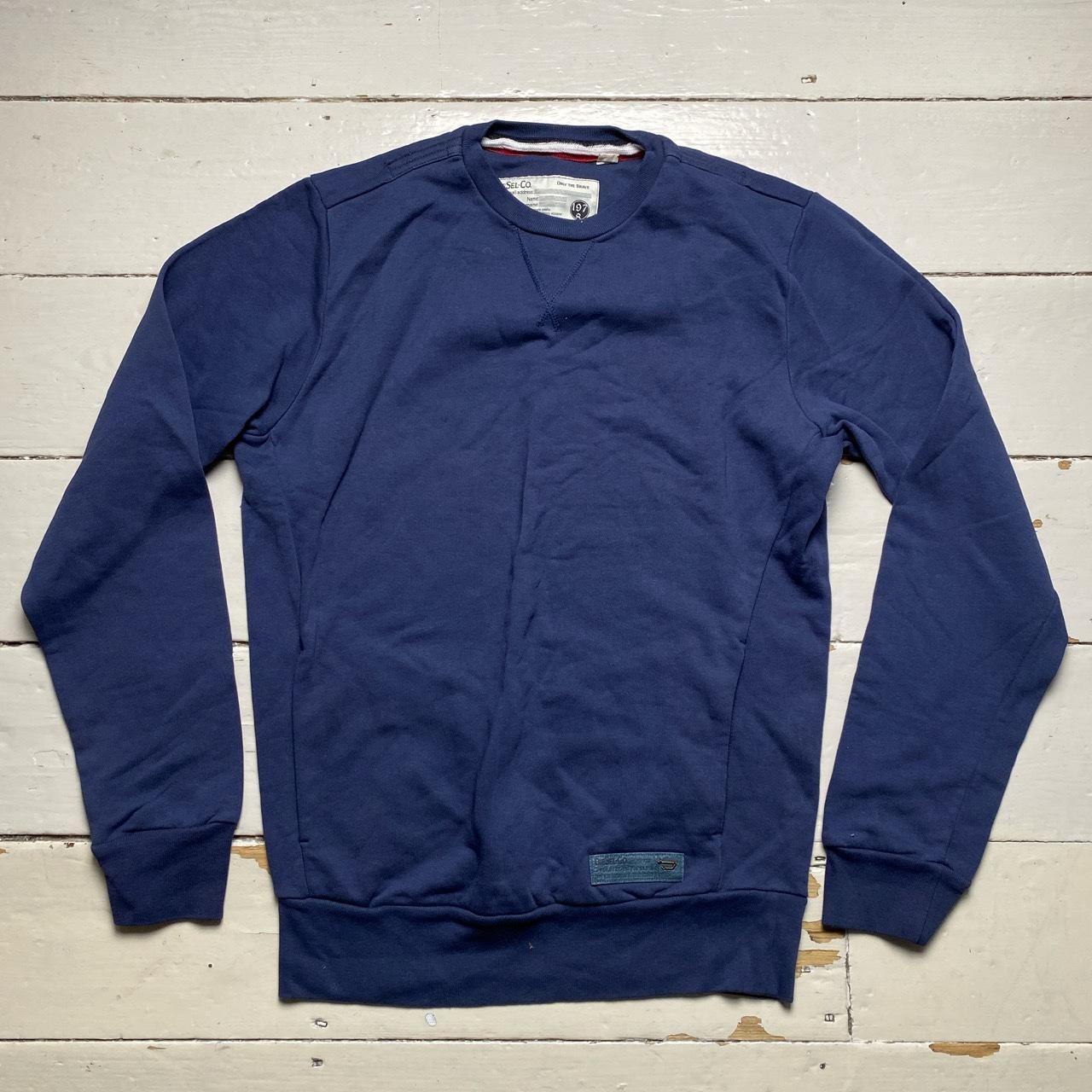 Diesel Navy and Silver Logo Jumper