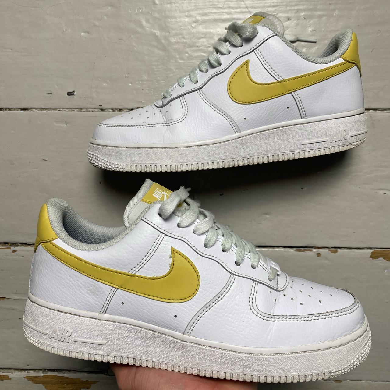 Nike Air Force 1 White and Yellow