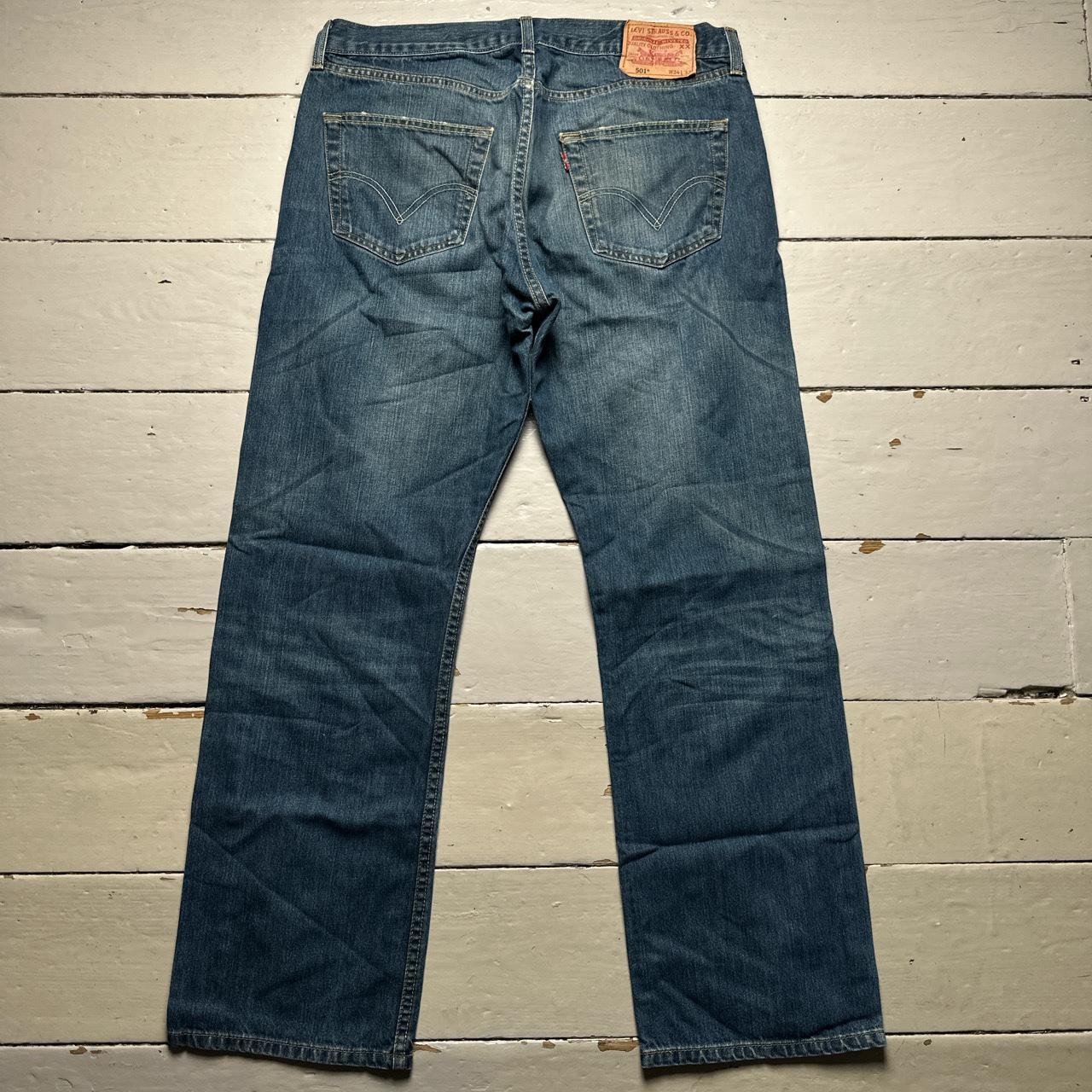 Levis 501 Navy Blue Vintage Jeans