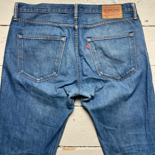 Levis 501 Navy Stonewash Jeans