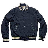 Sandro Navy and White Bomber Jacket (M)