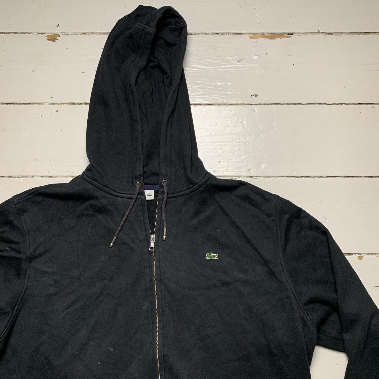 Lacoste Black Heavy Croc Hoodie