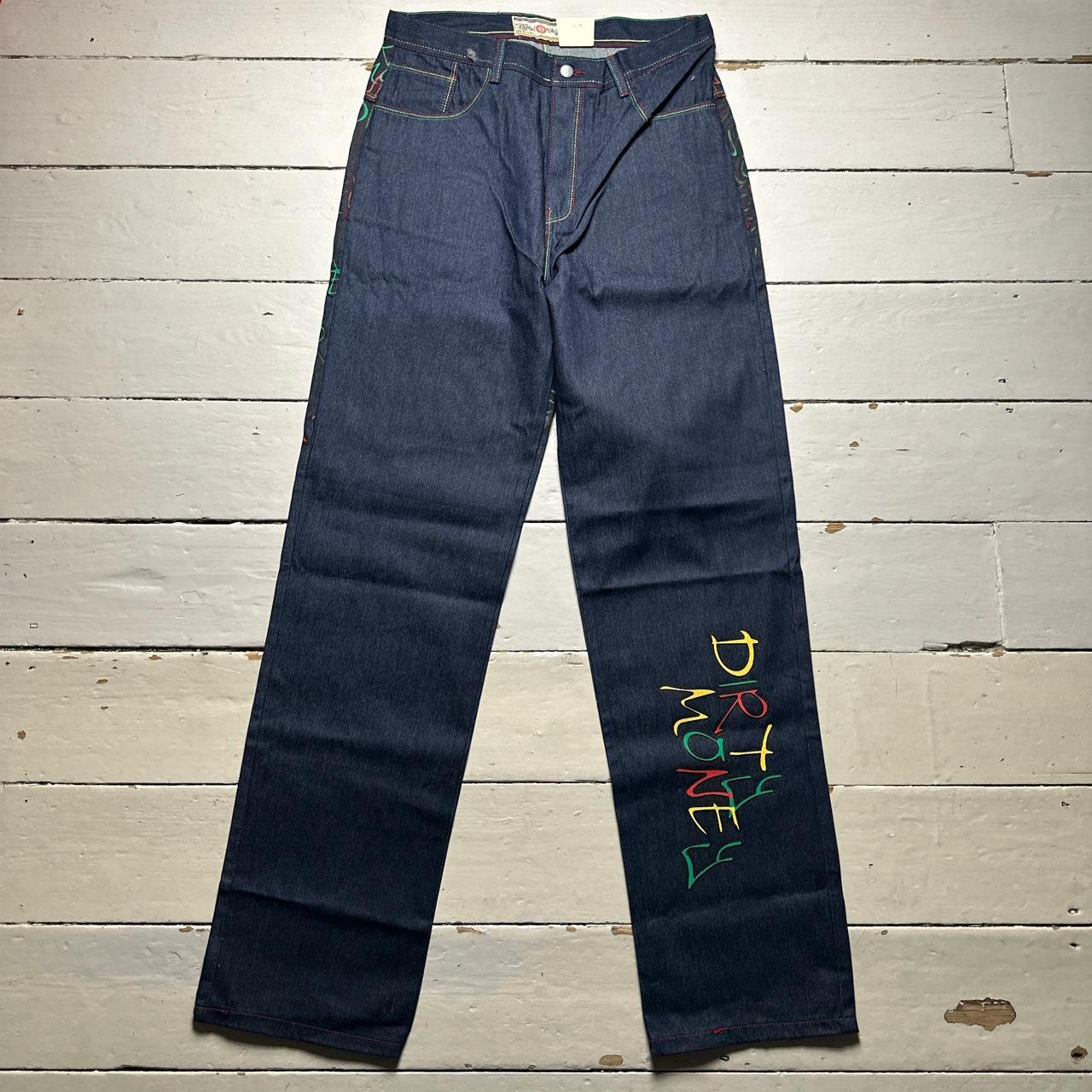 Dirty Money Vintage Rasta Denim Jeans