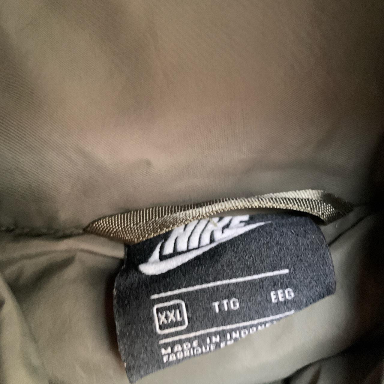 Nike Puffer Bubble Jacket Khaki and Black Swoosh