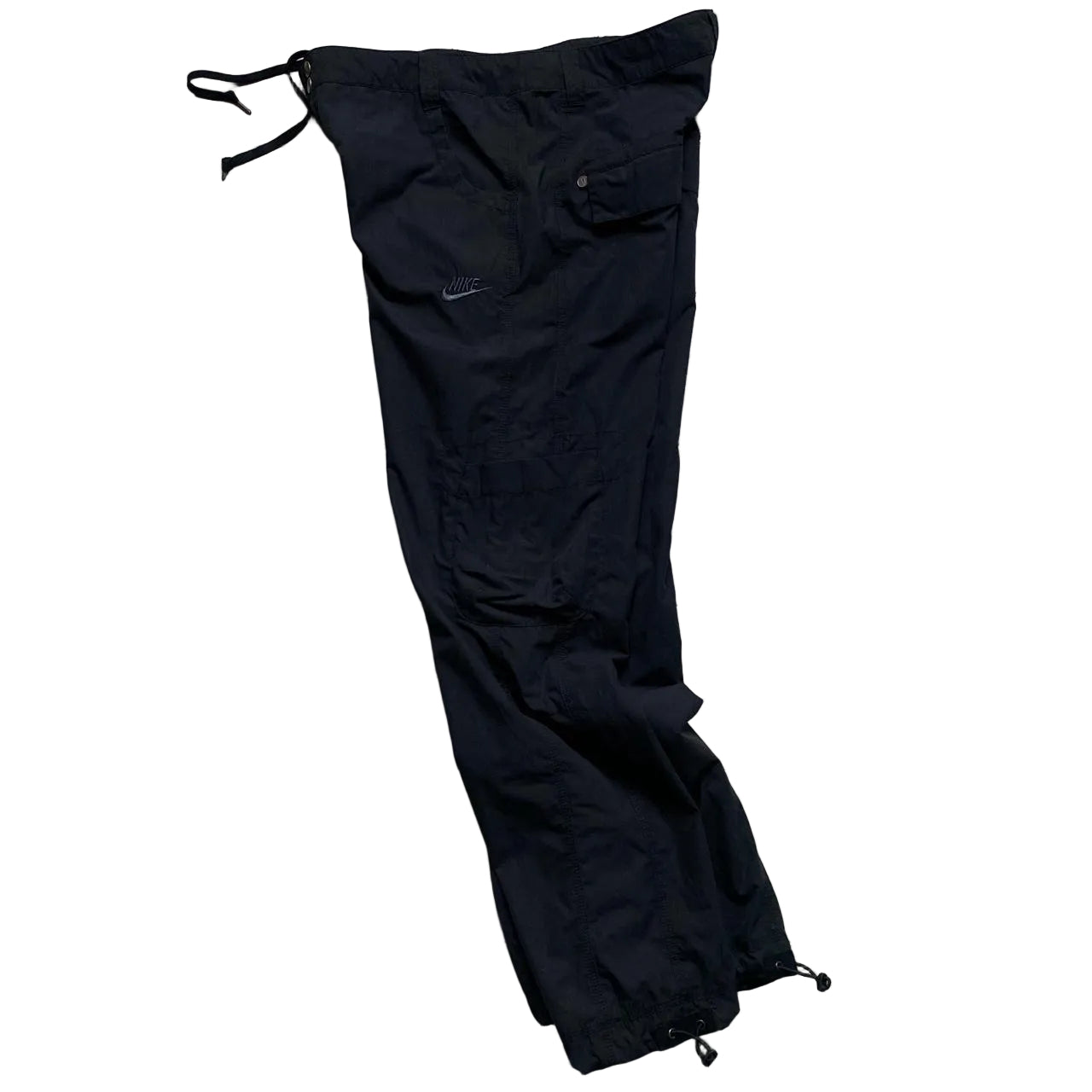 Nike Womens Black Baggy Cargo Parachute Combat Trousers (14)