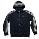 Adidas Performance Essentials Black and White Hoodie (S)