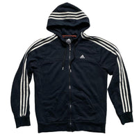Adidas Performance Essentials Black and White Hoodie (S)