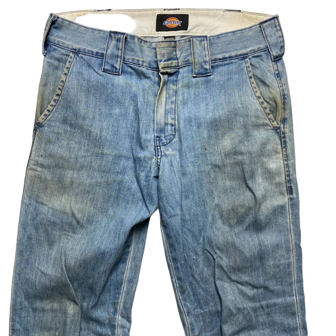 Dickies Jean Cargo Trousers Light Faded Blue (32W)