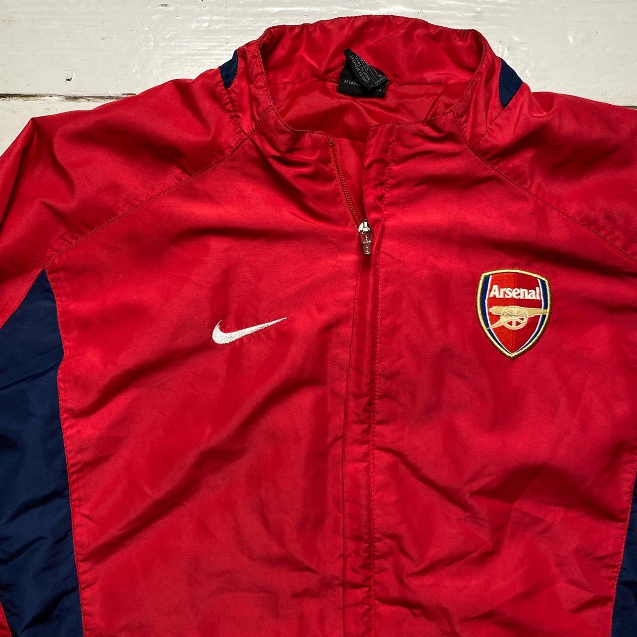 Arsenal Nike Vintage Red and Navy Shell Tracksuit Training Jacket