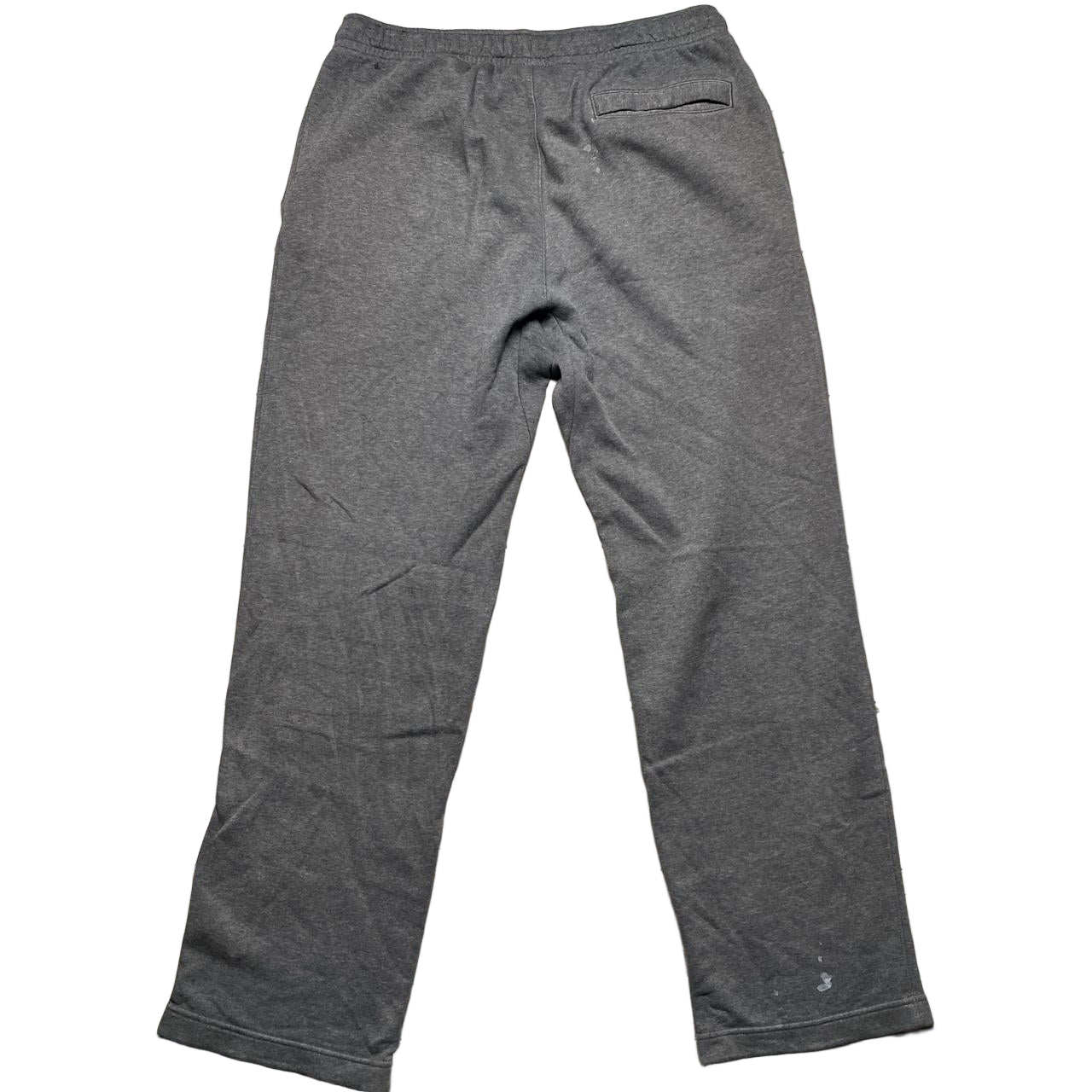 Nike Grey and White Swoosh Baggy Joggers (L)
