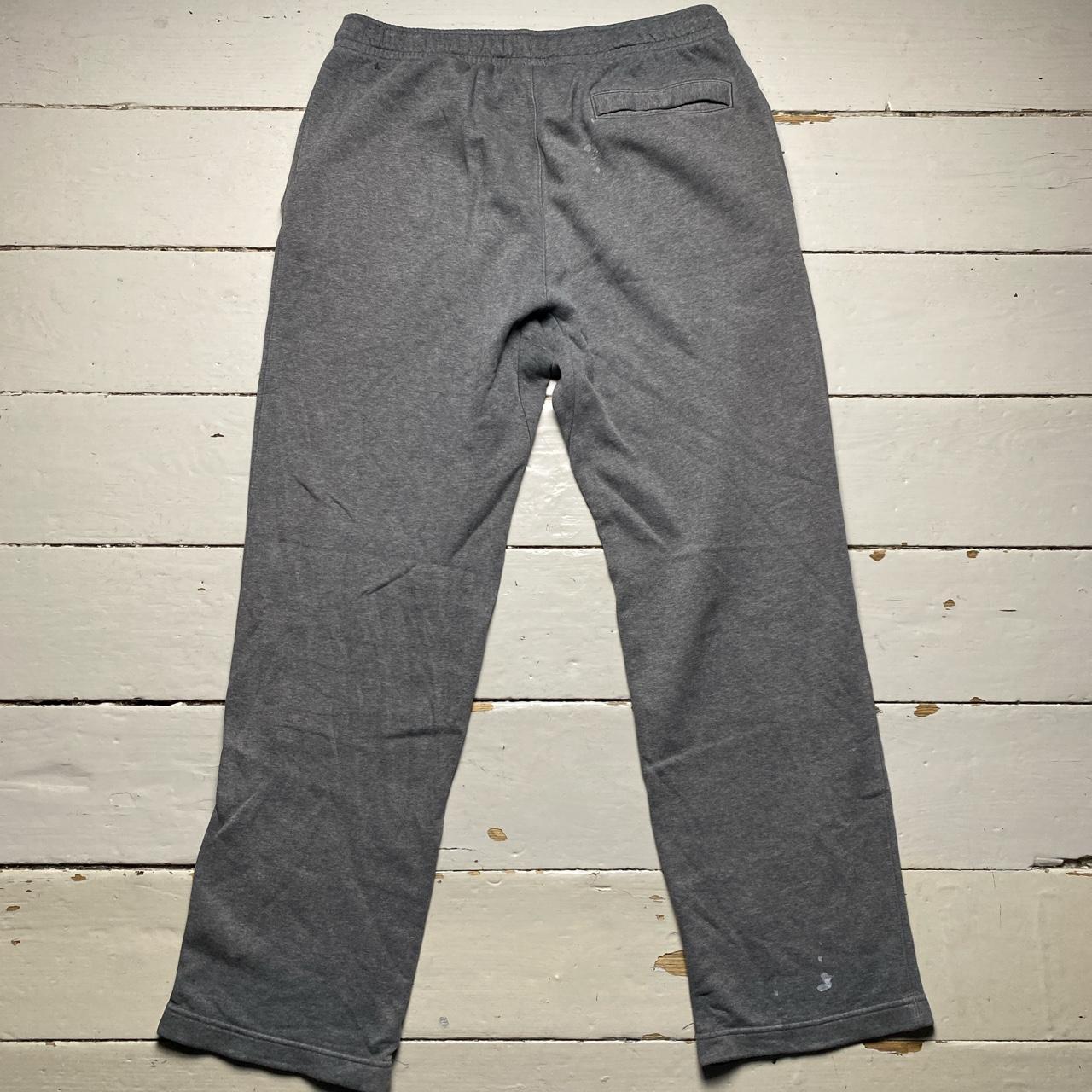 Nike Grey and White Swoosh Baggy Joggers