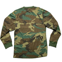 Supreme Camouflage Box Logo Thermal Waffle Hanes Long Sleeve T Shirt (L)