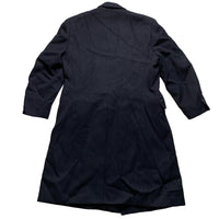 Huntsman & Sons of Saville Row Long Double Breasted Duffle Trench Coat Navy (XL)