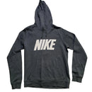 Nike Club Spellout Grey and White Hoodie (M)