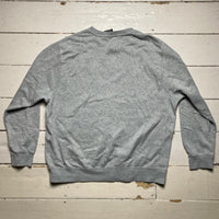 Nike Swoosh Grey and White Jumper