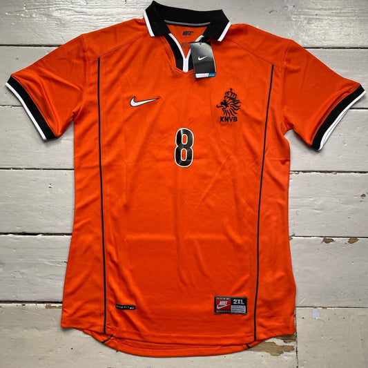 Netherlands Holland Orange Dennis Bergkamp Vintage 1998 Nike Football Jersey