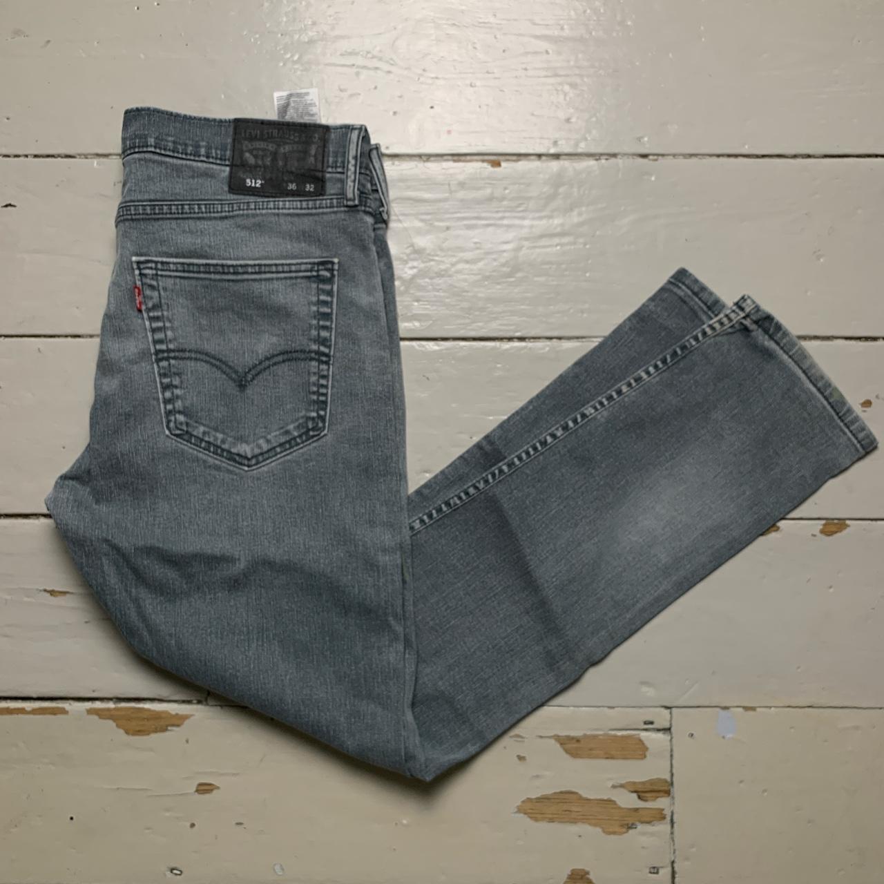 Levis 512 Grey Stonewash Jeans