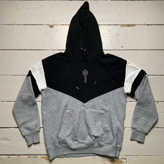 Trapstar Irongate T Black Grey and White Hoodie