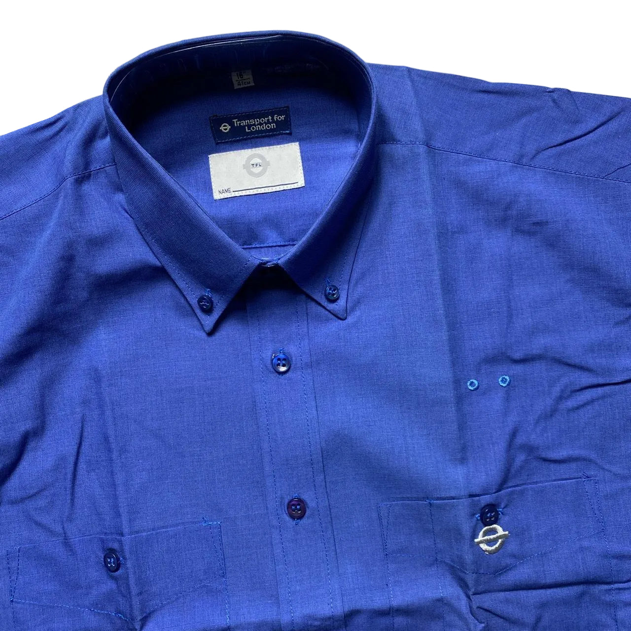 Workwear vintage Blue Short Sleeve Shirt (16/18)