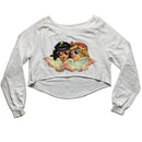 Fiorucci Angels Cropped Jumper White  (S)