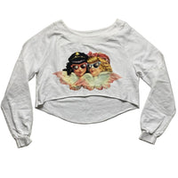 Fiorucci Angels Cropped Jumper White  (S)