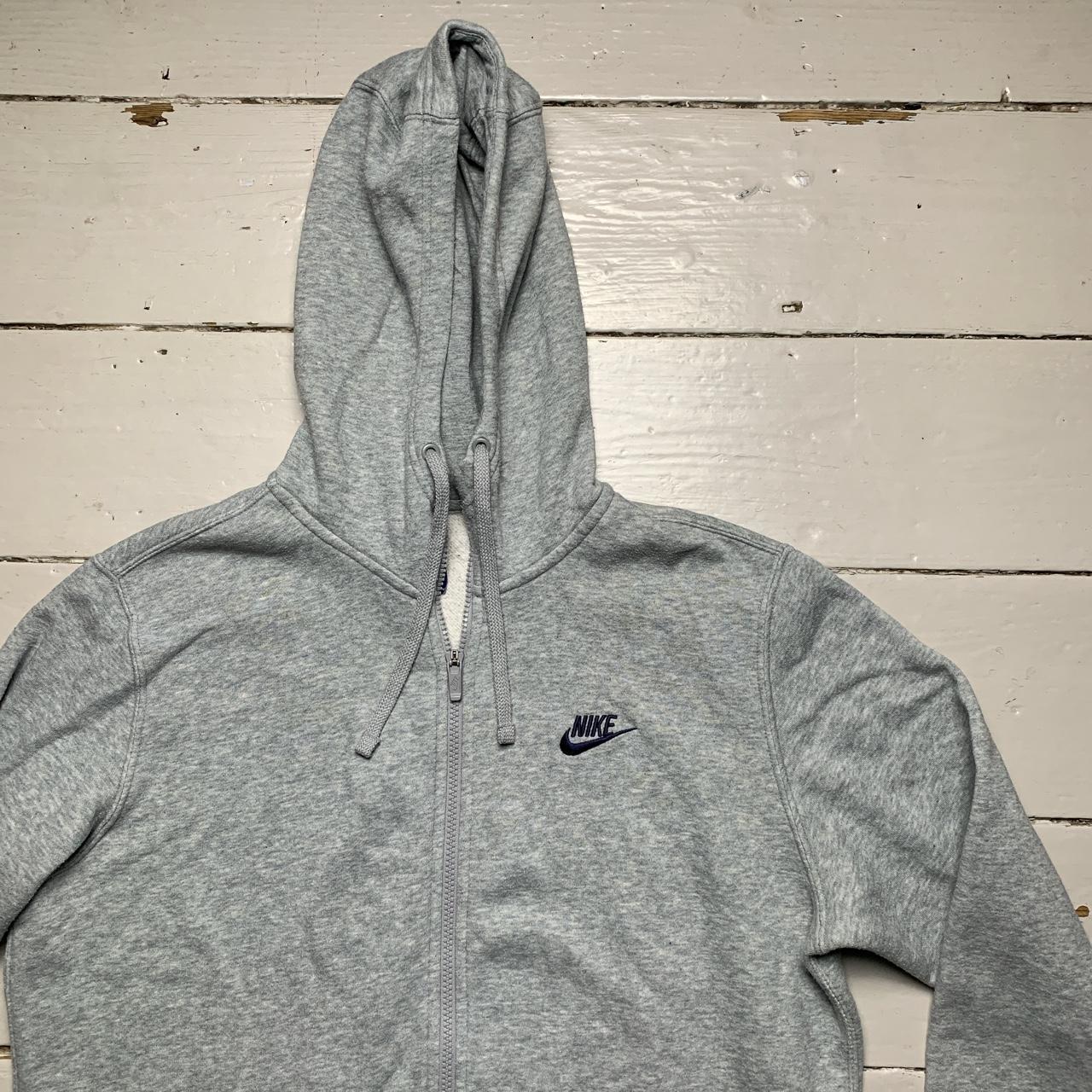 Nike Swosh Grey and Navy Hoodie