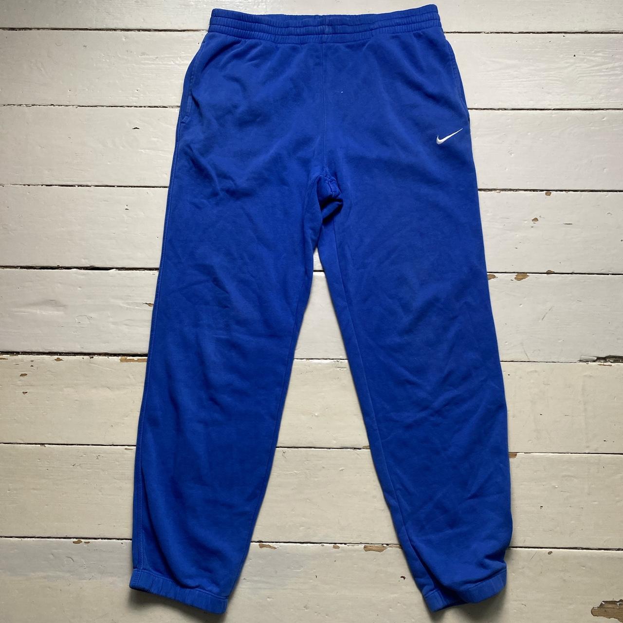 Nike Swoosh Blue and White Baggy Joggers
